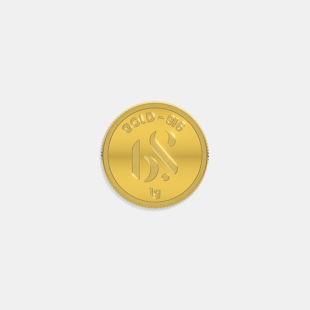 1 gram 22 KT Gold Coin