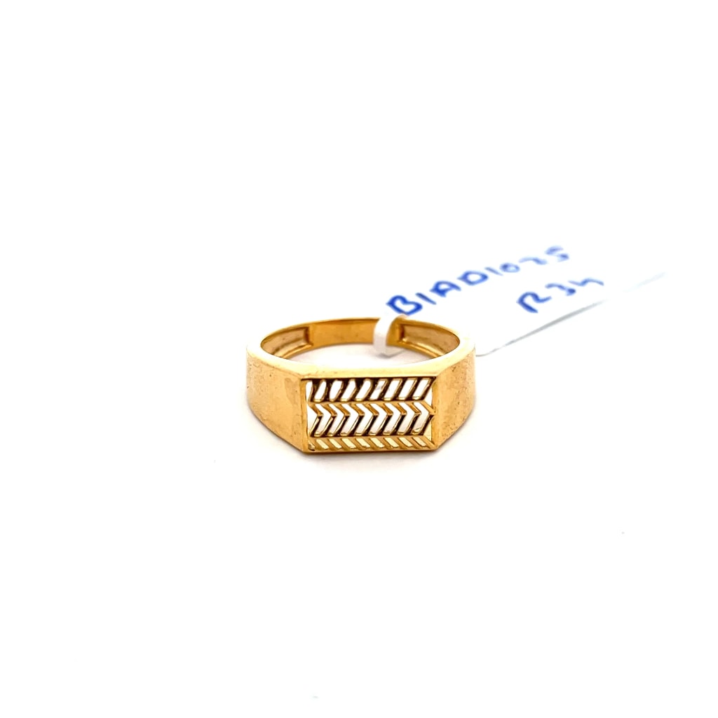 The Diagonally Angled Signet Ring For Him