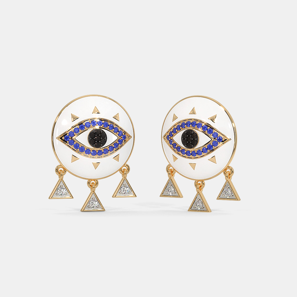 The Elyan Evil Eye Stud Earrings