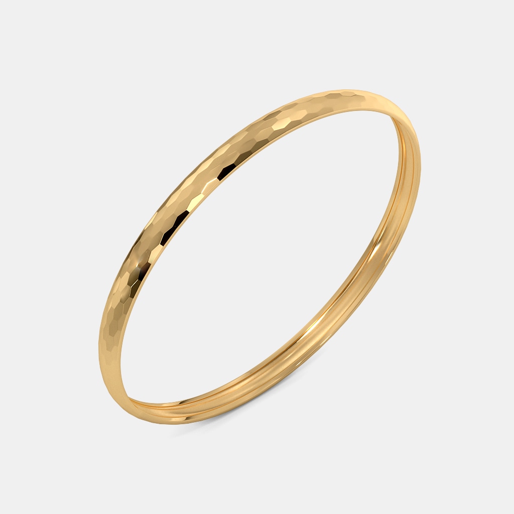 The Helie Textured Round Bangle