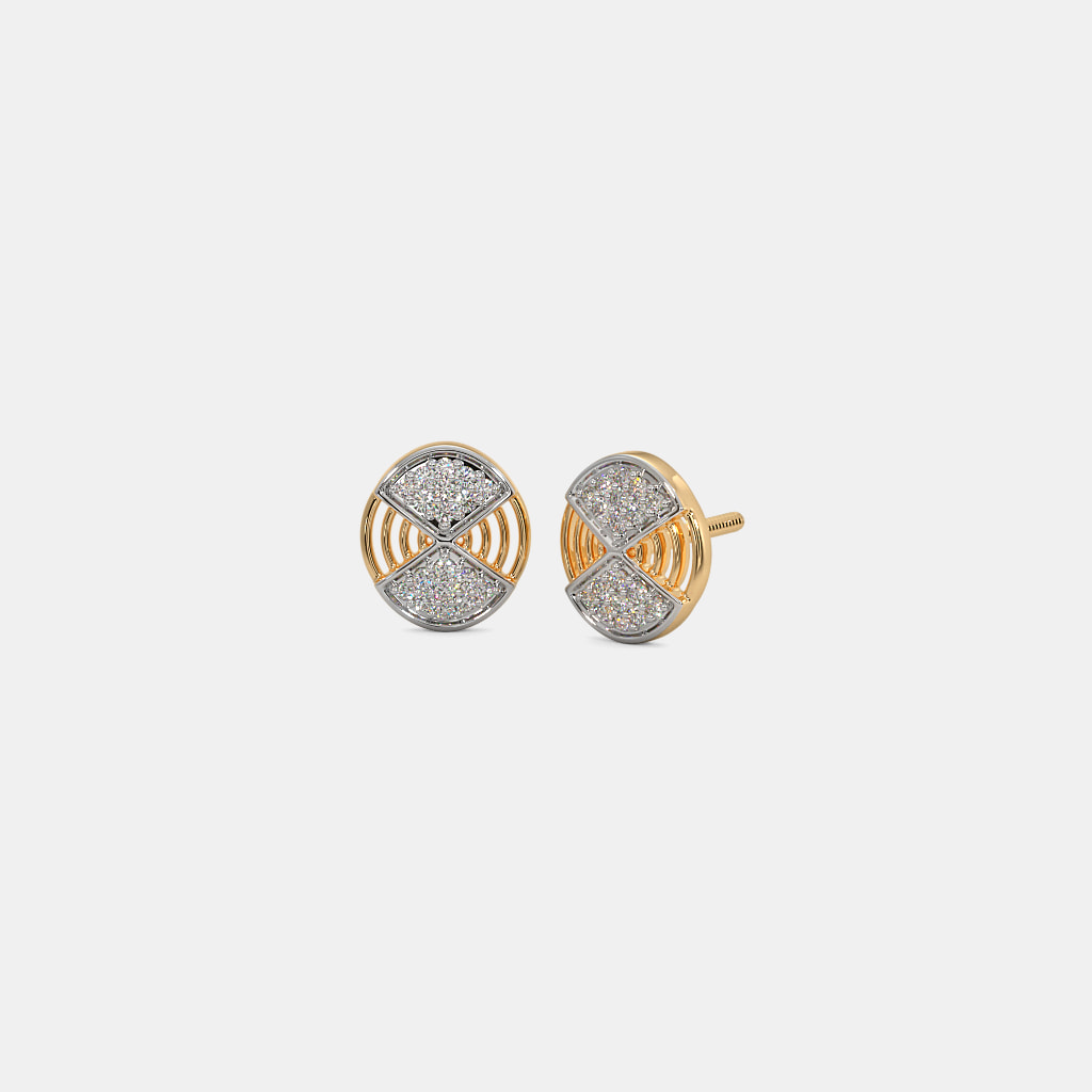 The Double Cone Stud Earrings