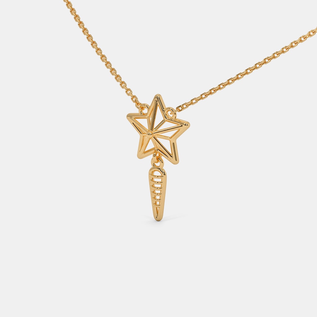 The Star Drop Pendant Necklace