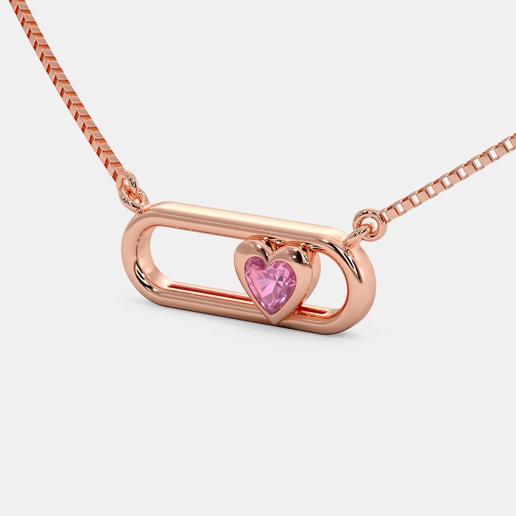The Kinetic Love Movable Pendant Necklace