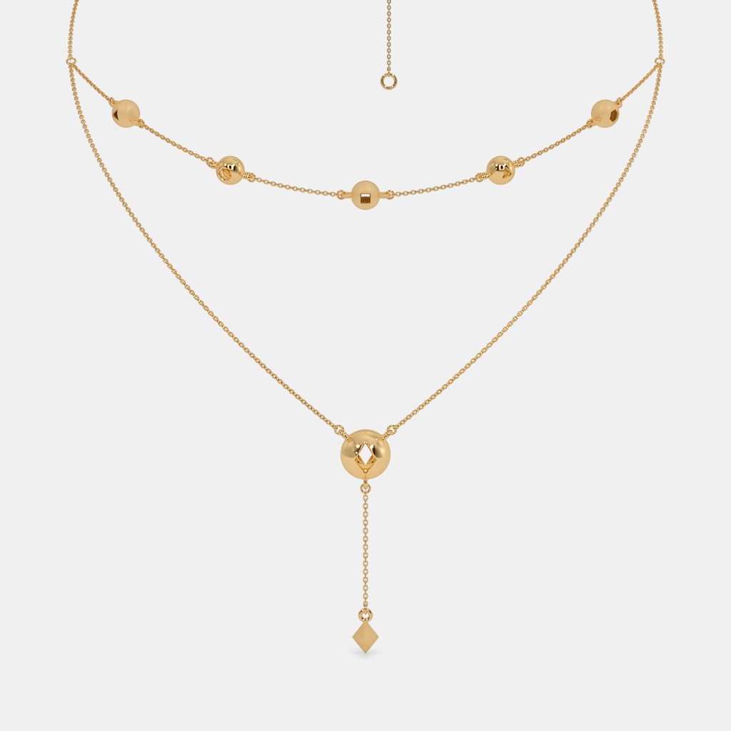 The Triad Geometry Layered Necklace