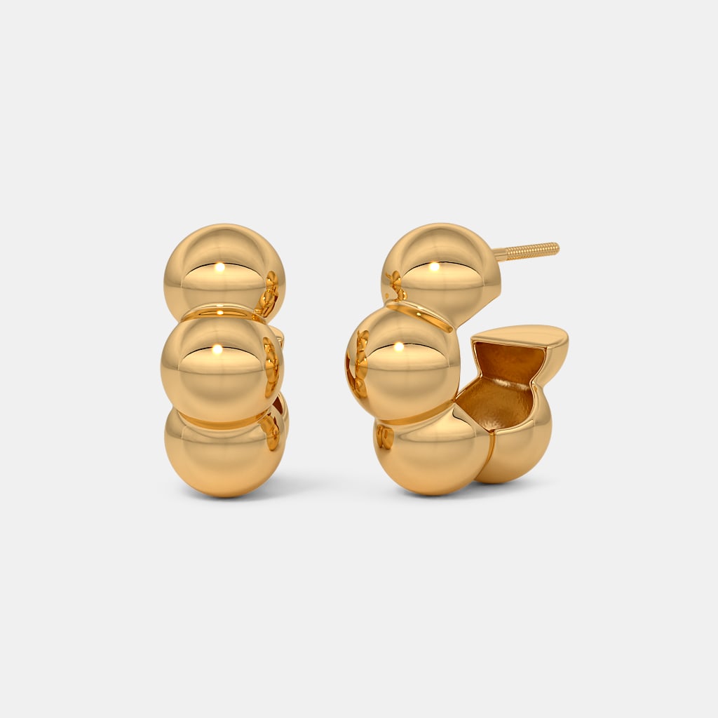 The Nacre J Hoop Earrings