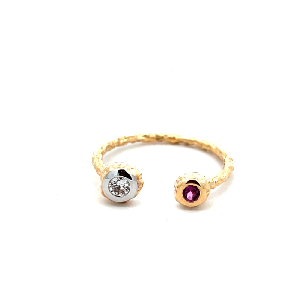 The Earthset Top Open Ring