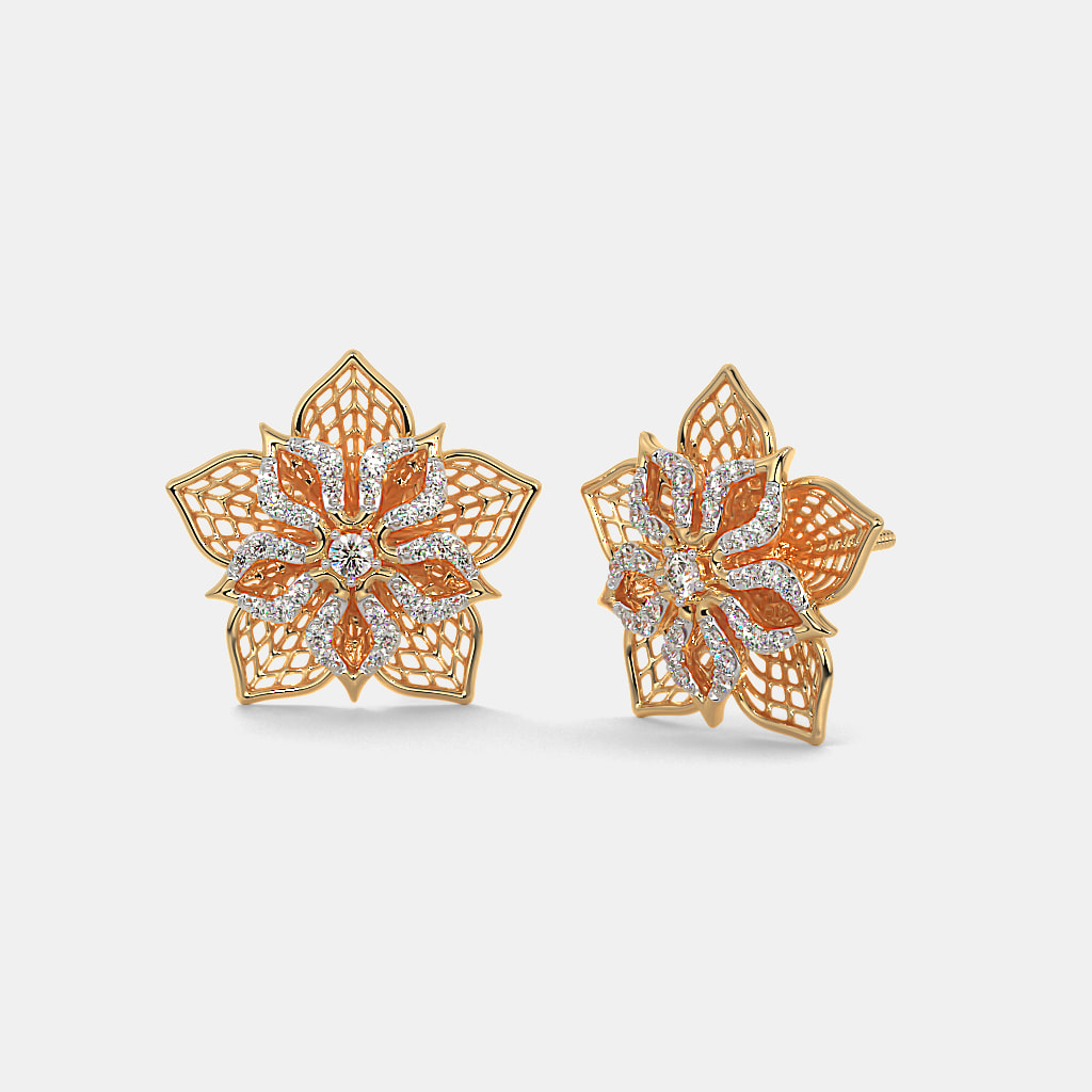 The Daffodil Lattice Stud Earrings