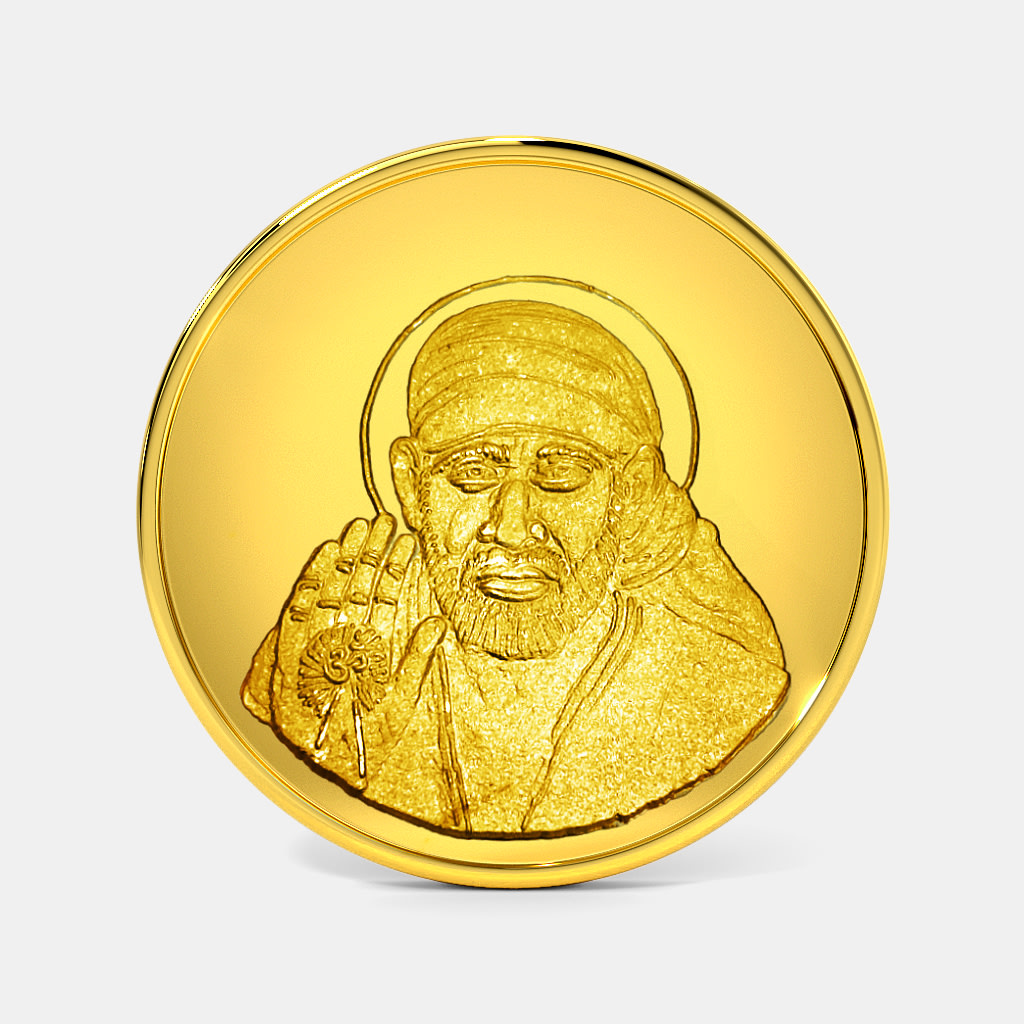 1 gram 24 KT Saibaba Gold Coin
