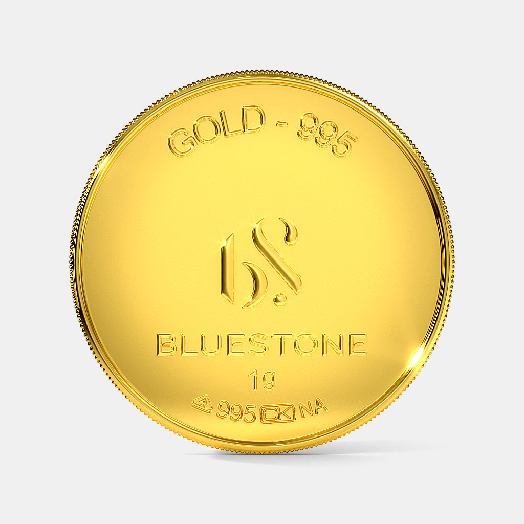 1 Gram 24 KT Gold Coin BlueStone
