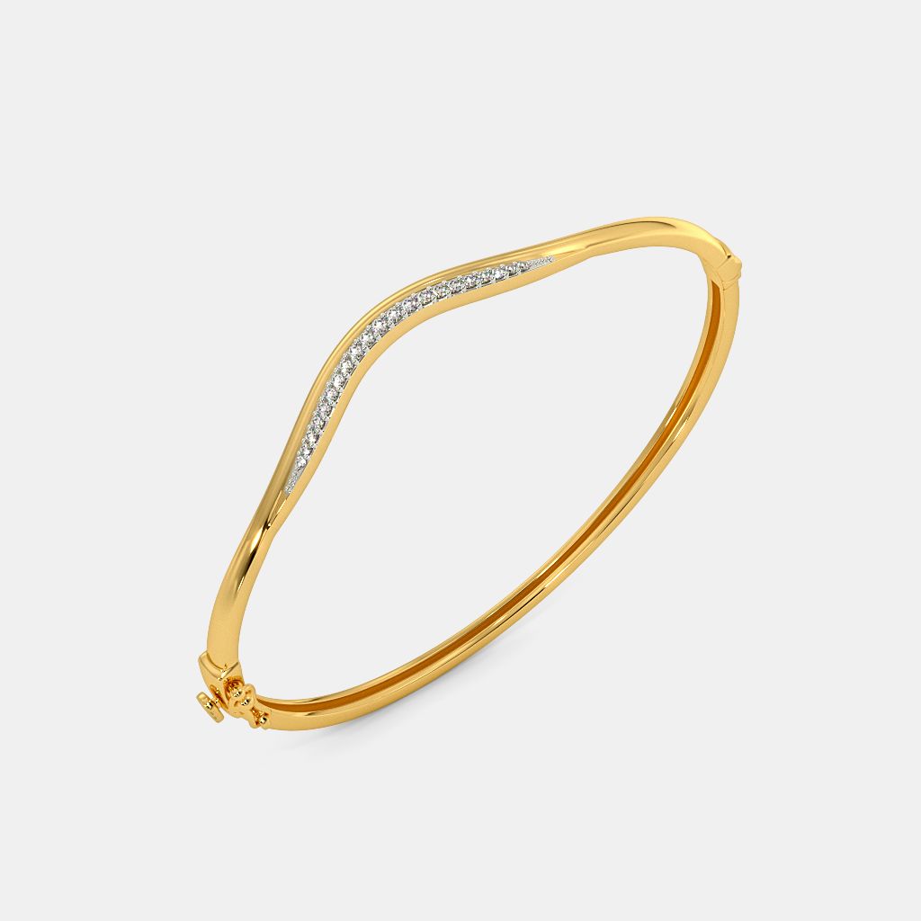 The Lacey Oval Bangle BlueStone