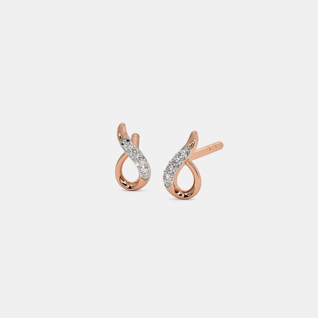 Mini Hoop and Stud Earrings Set - Gold - Pomelo Fashion-vietvuevent.vn