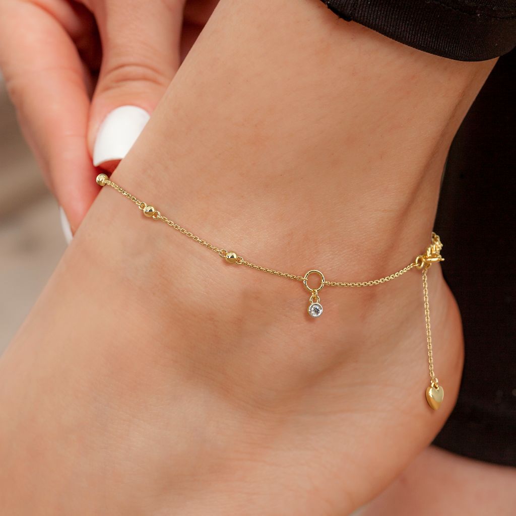 Blue hotsell stone anklet