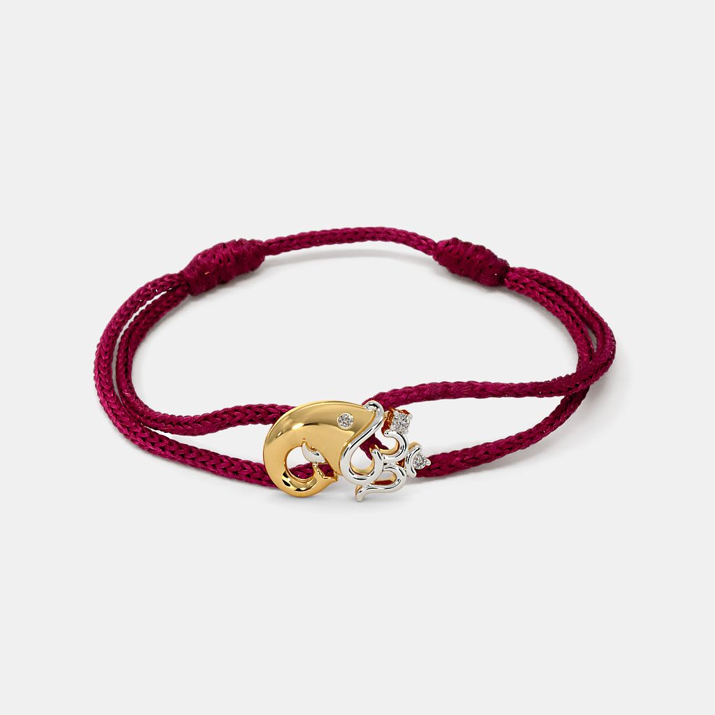 Bluestone sale gold rakhi