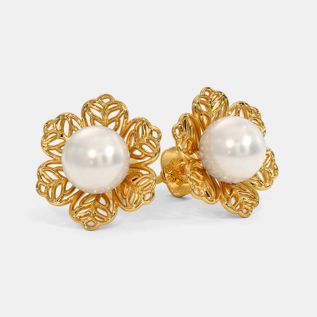 Diamond and Pearl Dangle Earrings – Mavilo