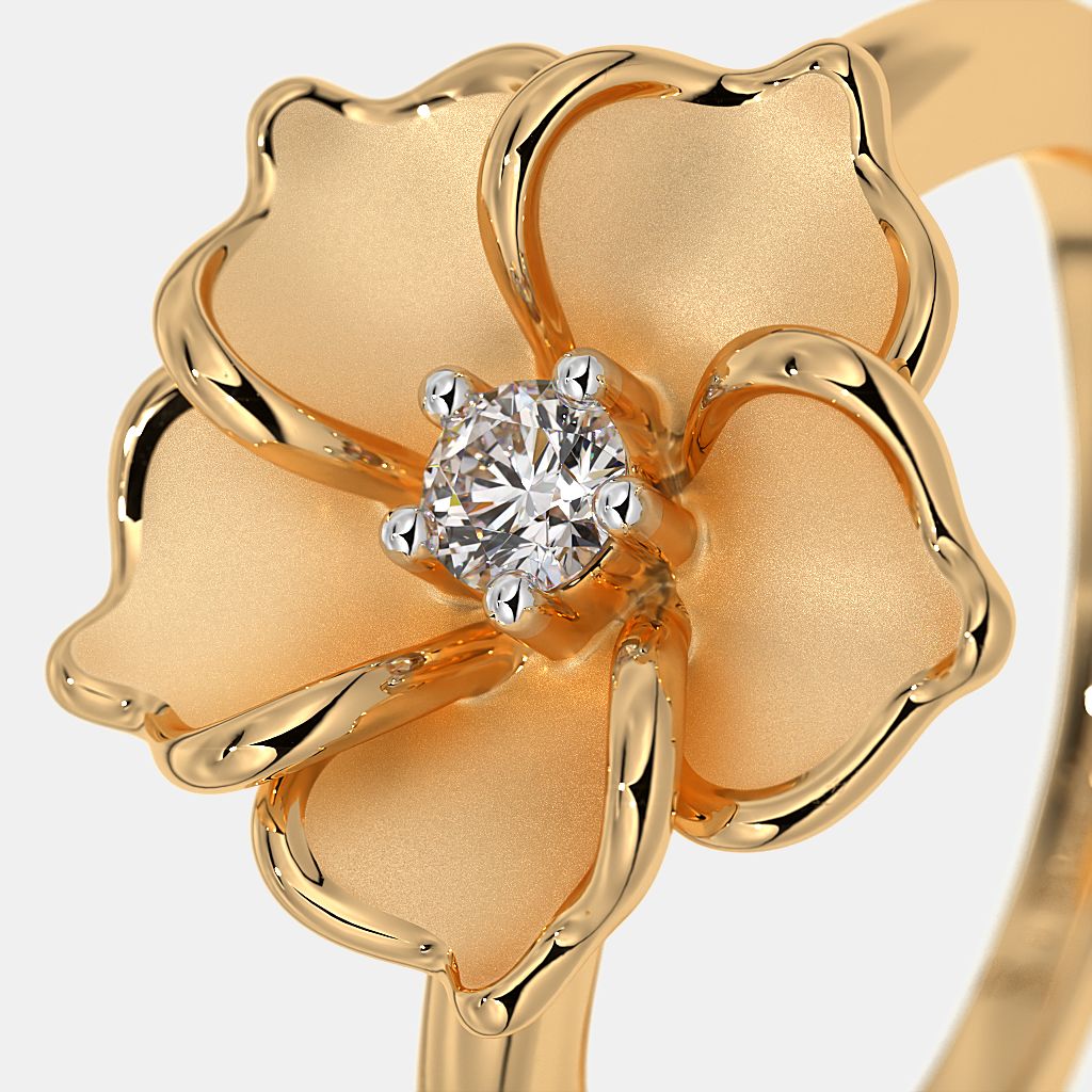 Rose gold ring blue stone clearance