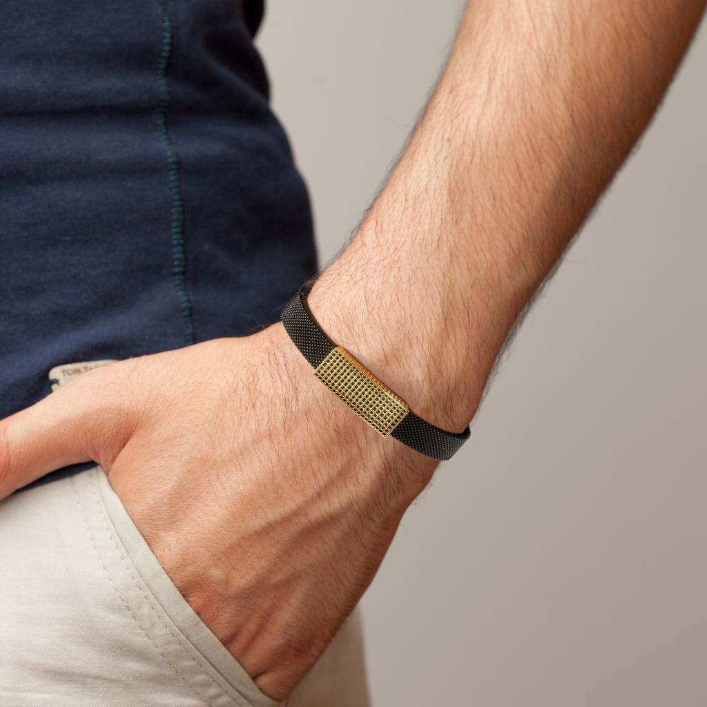 Steel wristband best sale