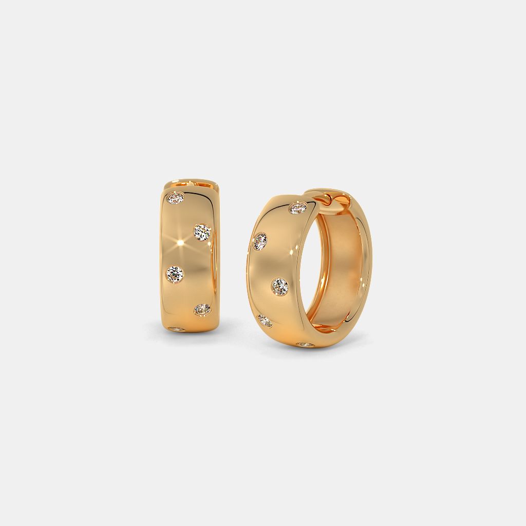 Gold ring earrings design shop