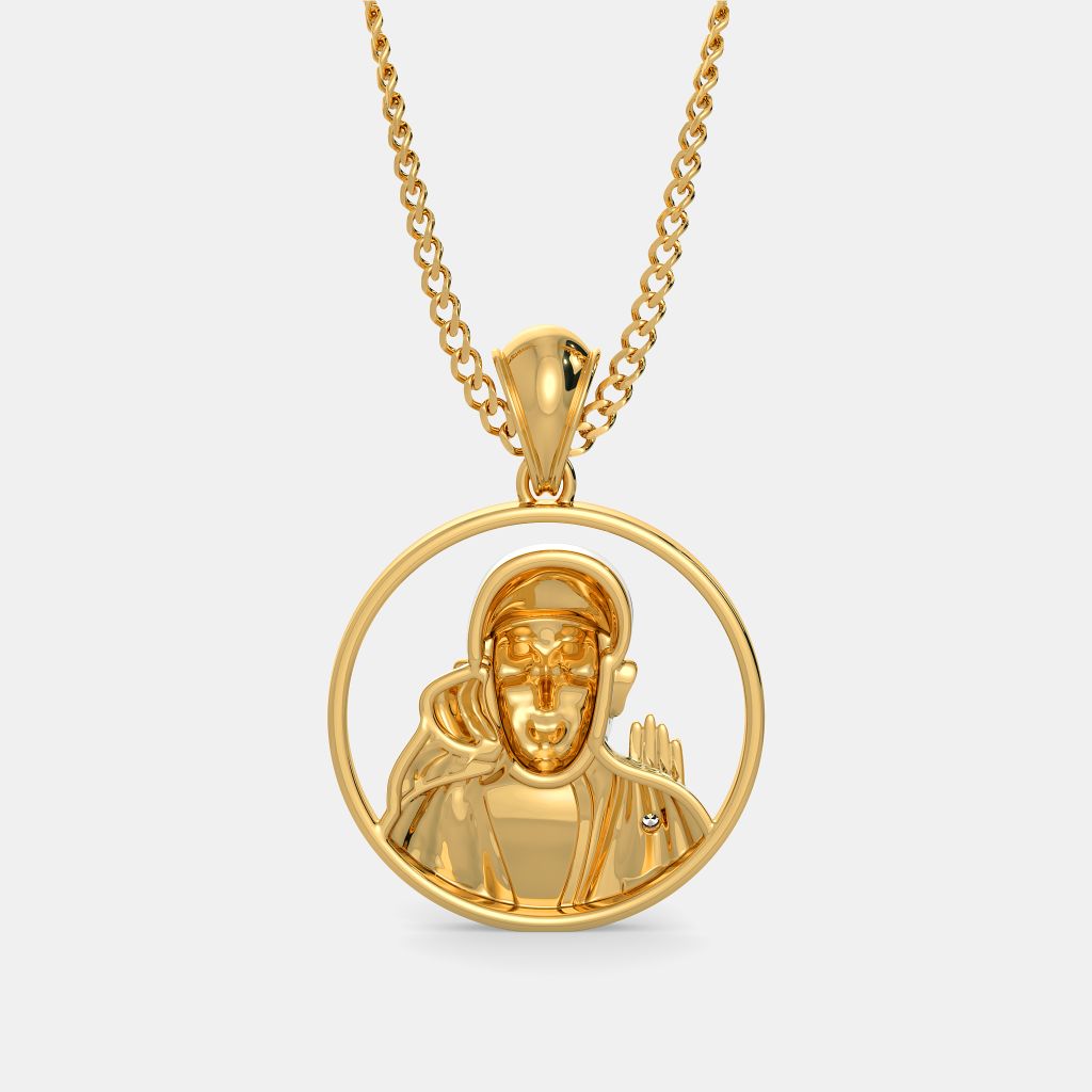 Sai baba gold pendant tanishq sale