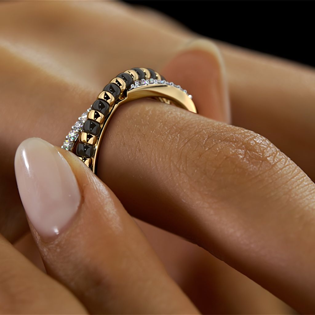 The Aksharaya Mangalsutra Ring BlueStone