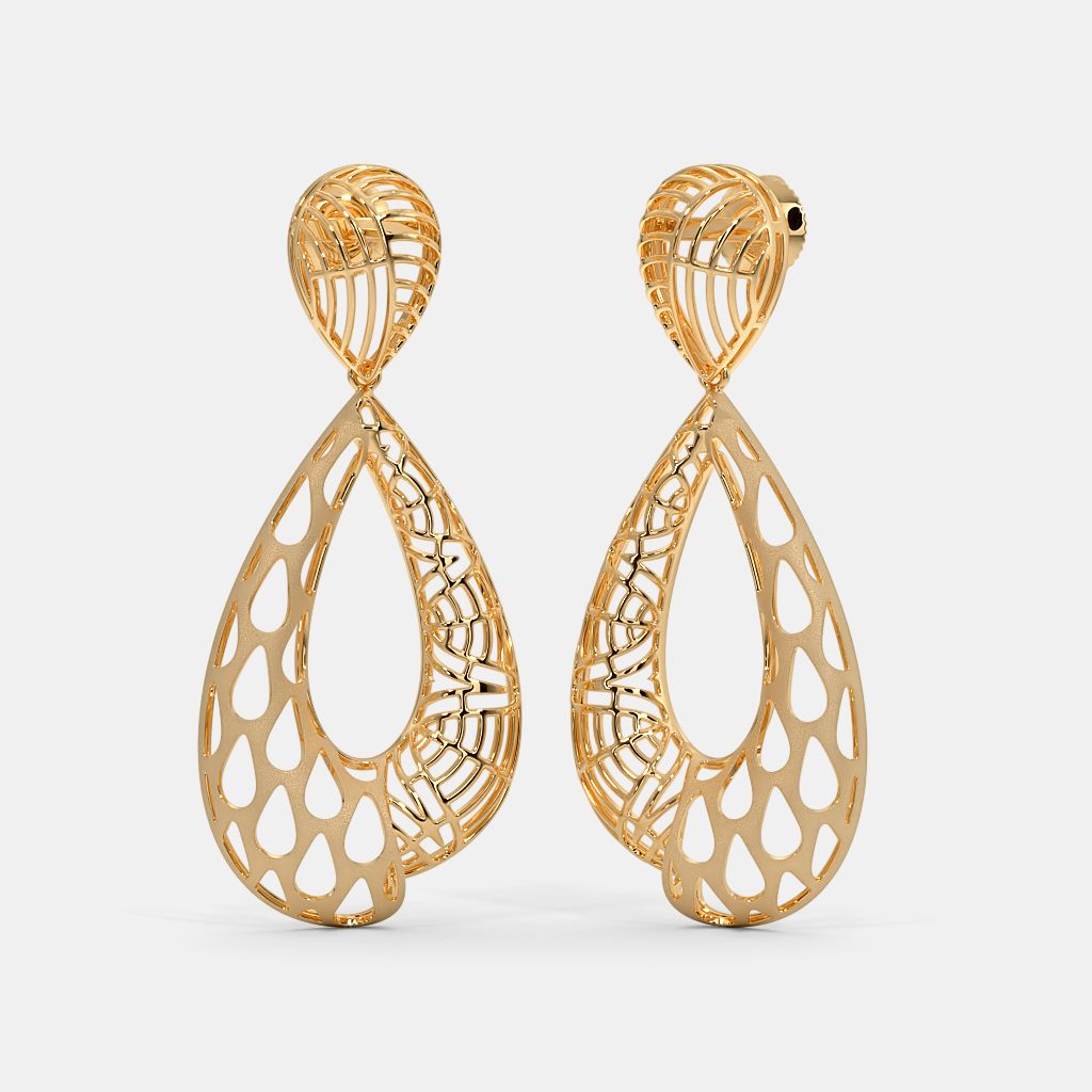 22k Gold Hoop Earrings Caratlane Earrings With Price The Lynnette