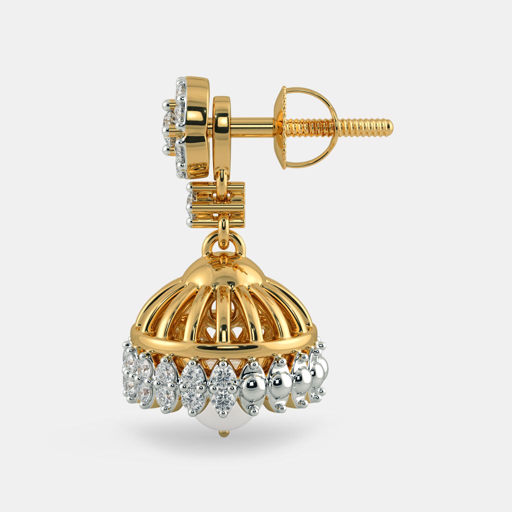 Detachable jhumkas sales gold