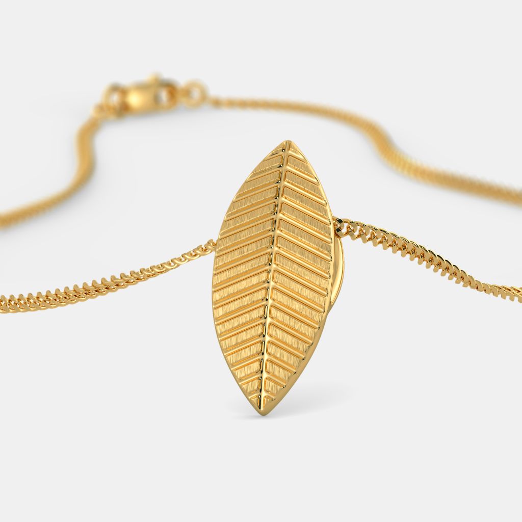 The Gold Leaf Pendant BlueStone