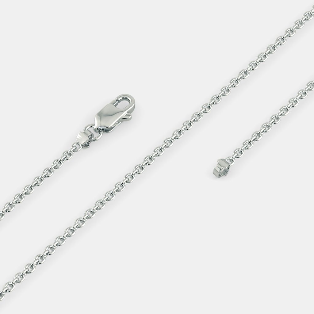 The White Gold Cable Chain