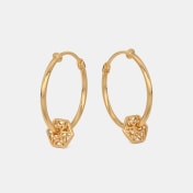 The Peppy Gold Hoop Earrings - thumb 4