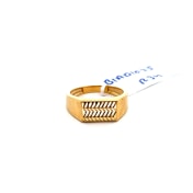 The Diagonally Angled Signet Ring For Him - thumb 1
