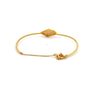 The Zigzag Oval Bangle - thumb 3