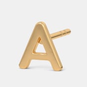 The Zizi A Initial Kids Earrings - thumb 2