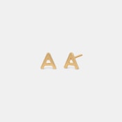 The Zizi A Initial Kids Earrings - thumb 1