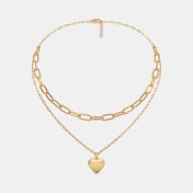 The Lennan Heart Layered Necklace - thumb 3