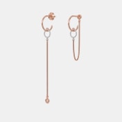 The Aurume Dangle Hoop Earrings - thumb 4