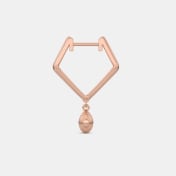 The Stamp Drop Huggie Earrings - thumb 8