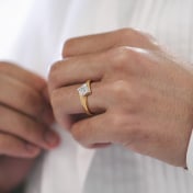 The Imperio Solitaire Ring For Him - thumb 2