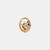 The Ratania Navaratna Stud Earrings - thumb 5