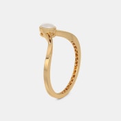 The Celina Moonstone Chevron Ring - thumb 7