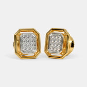 The Ichiro Pave Stud Earrings - thumb 1