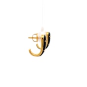 The Dark Sky Dazzle J Hoop Earrings - thumb 5