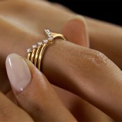 The Anemone Chevron Ring - thumb 6