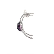 The Lady Bug Half Hoop Earrings - thumb 4