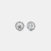 The Eclat Solitaire Stud Earrings - thumb 1