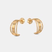 The Elarith J Hoop Earrings - thumb 4