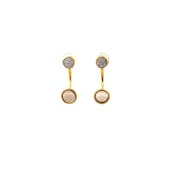 The Caramello Front Back Earrings - thumb 2