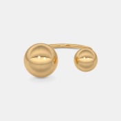 The Sphered Top Open Ring - thumb 7