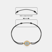 The Evil Eye Cord Bracelet - thumb 5