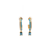 The Alois Dangle Hoop Earrings - thumb 2
