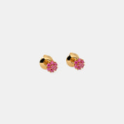 The Pink Corundum Azerbaijan Stud Earrings - thumb 6