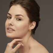 The Gulden Layer Dangle Hoop Earrings - thumb 2
